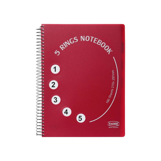 5 Rings A4 Notebook 190 Sheet – Random Pick