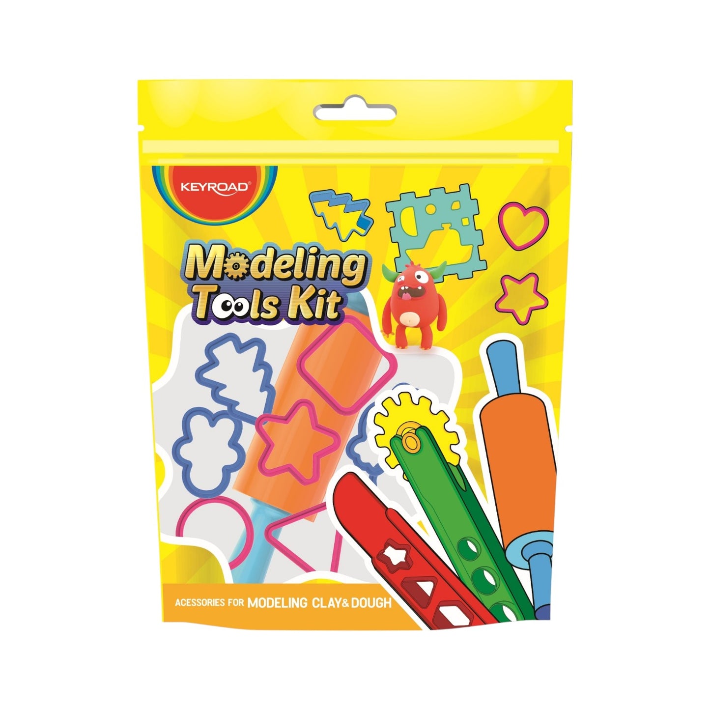 Keyroad Clay Shaping Tools – 10-Piece Molds and Rotary Cutting Wheel