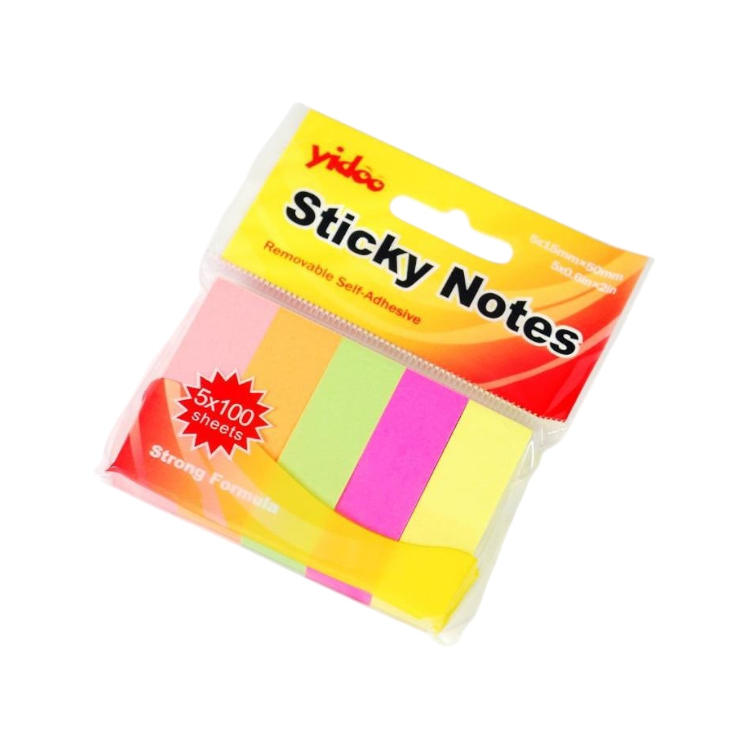 Sticky Note Five Colors 50x15 mm 100 Sheets Each Color – Elite ...