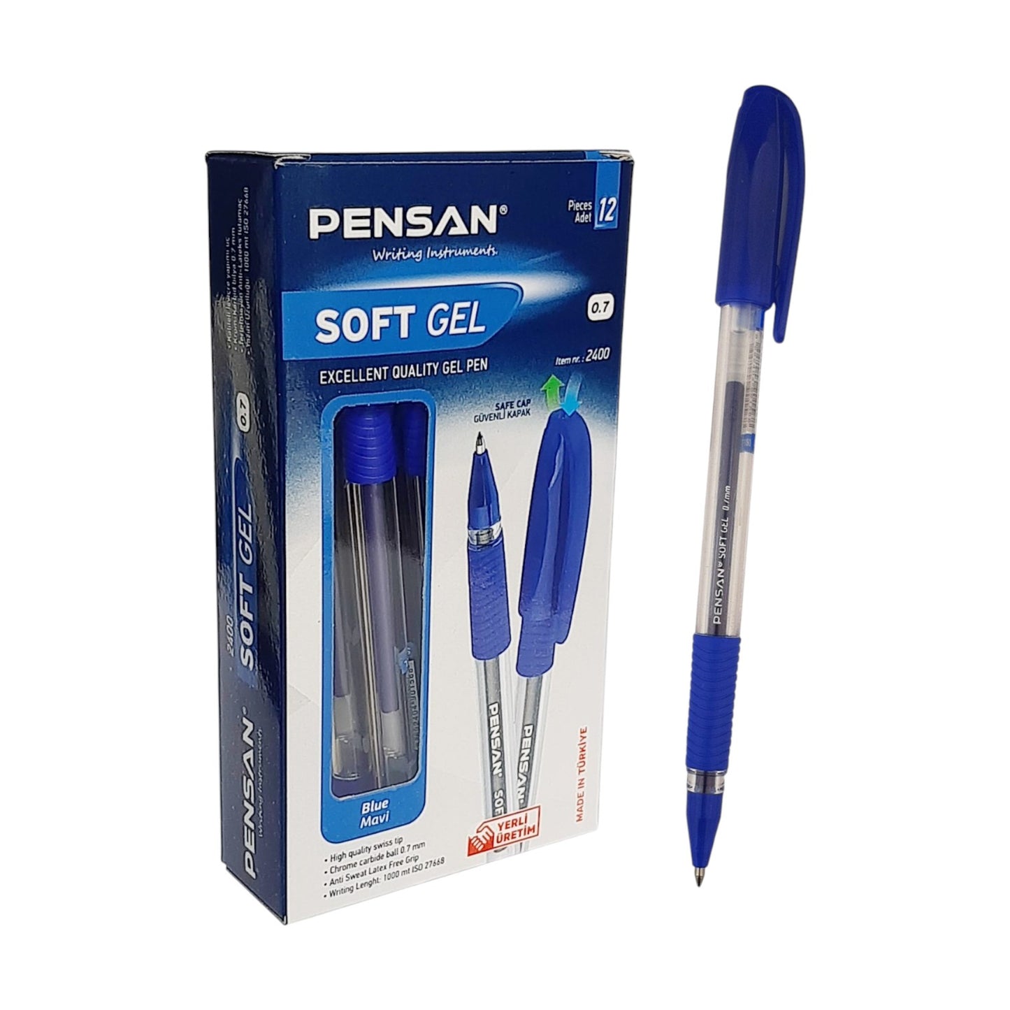 Pensan gel pen – 2400, 0.7 mm, Pens Multicolor