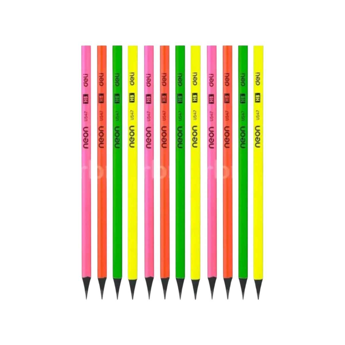 Deli Neon HB Pencil U54600 – 12 Pcs