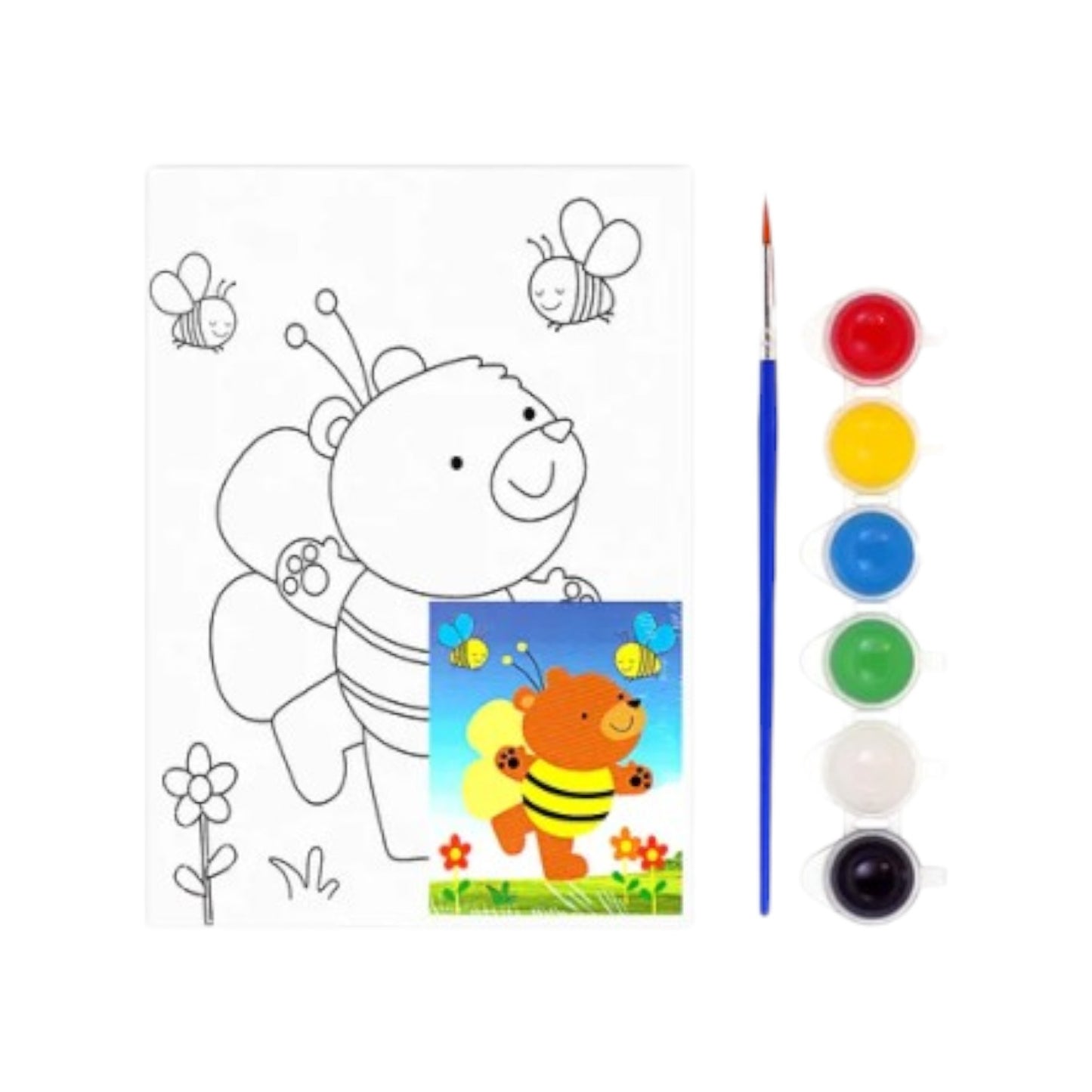 Keep Smiling Kids Canvas Painting Set