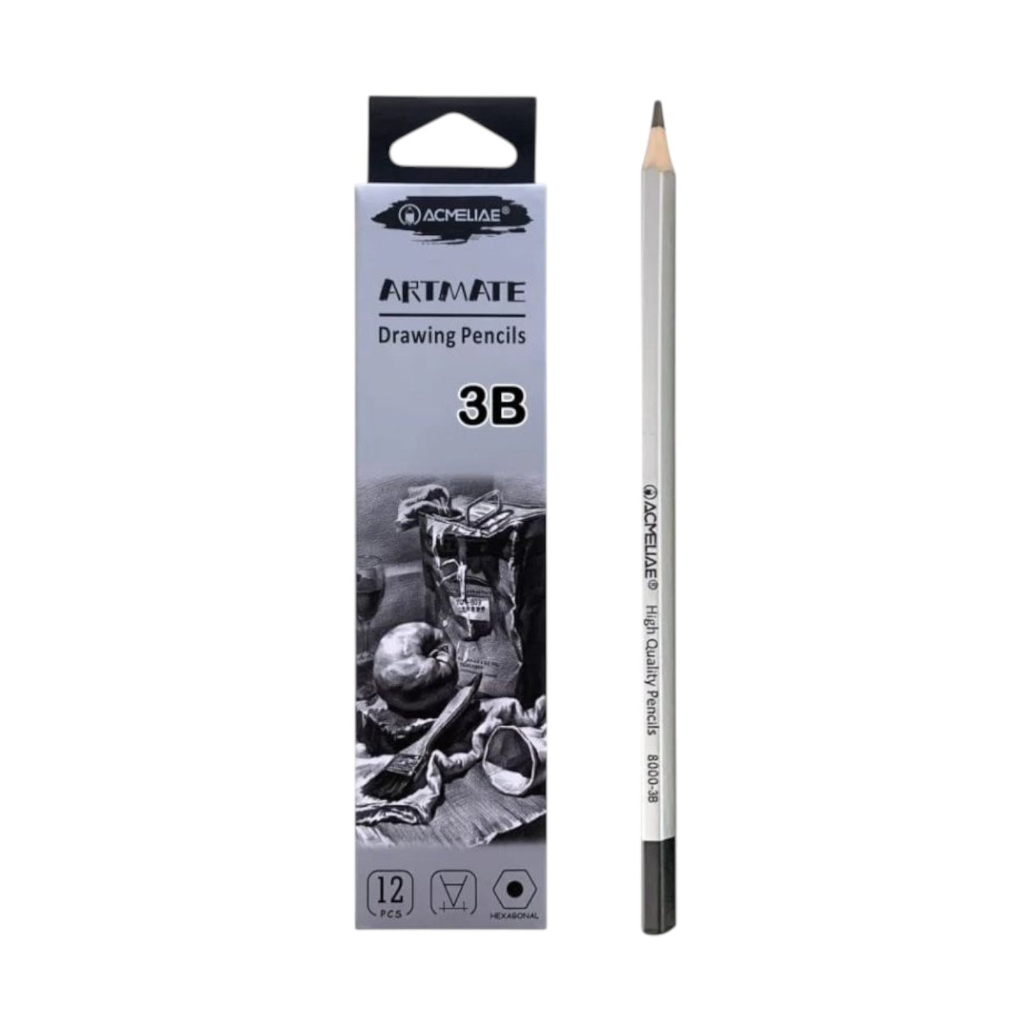 Acmeliae Hexagonal Graphite Pencil Graded Model 8000 Pen