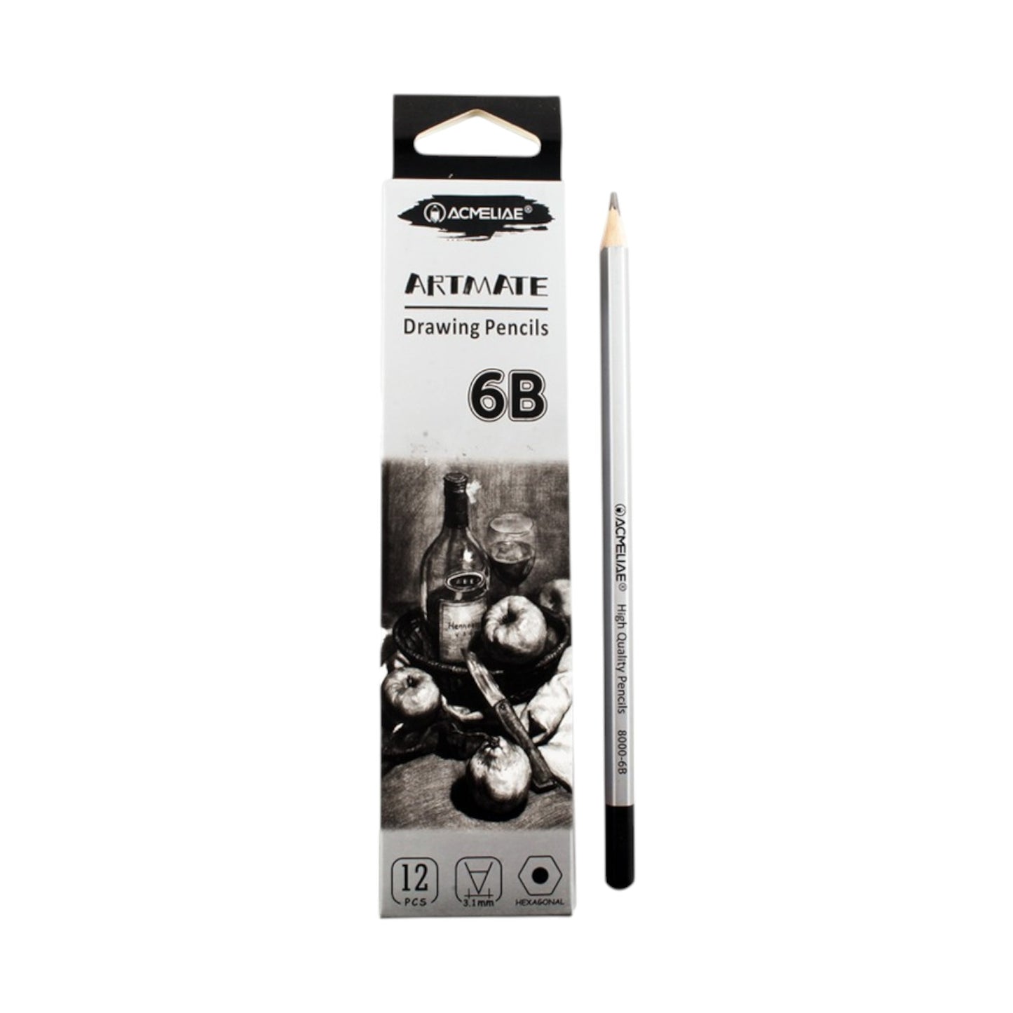 Acmeliae Hexagonal Graphite Pencil Graded Model 8000 Pen