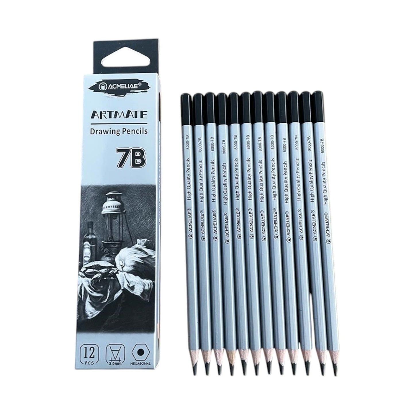 Acmeliae Hexagonal Graphite Pencil Graded Model 8000 Pen