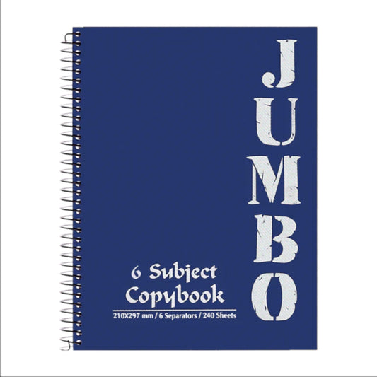 Jumbo 6 subject A4 اسكتش 240 ورقه Multi Color