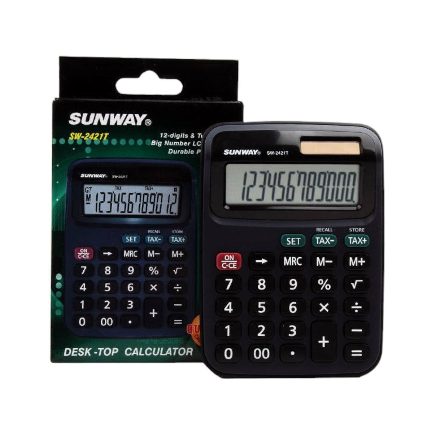 Calculator Desktop Sunway 12 Digits Model Sw-2421t