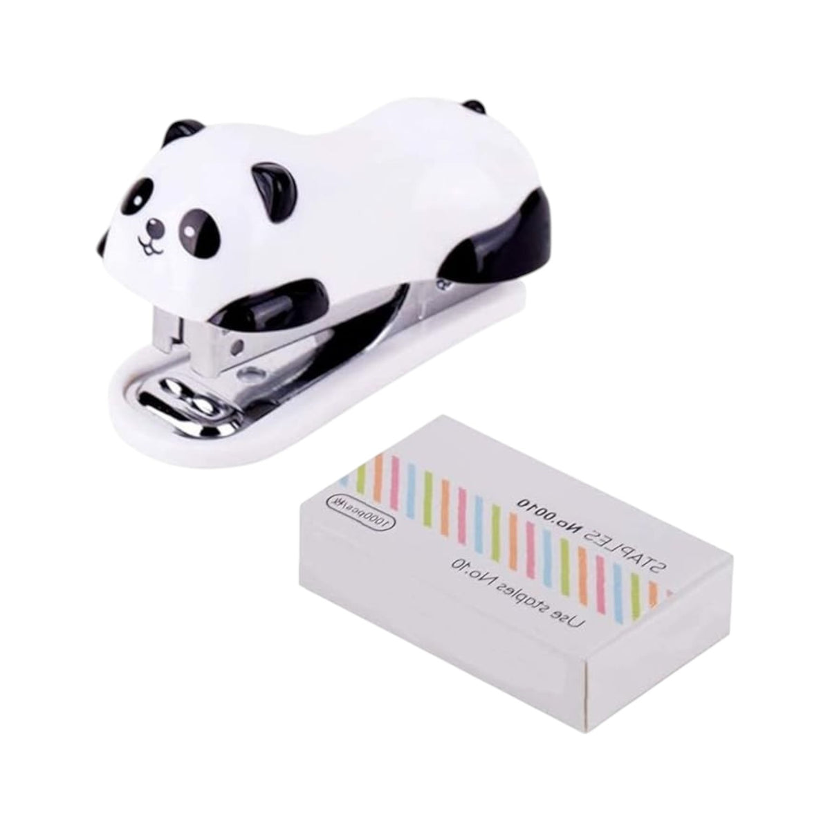 Mini Cute Panda Desktop Stapler with 1000PCS Staples