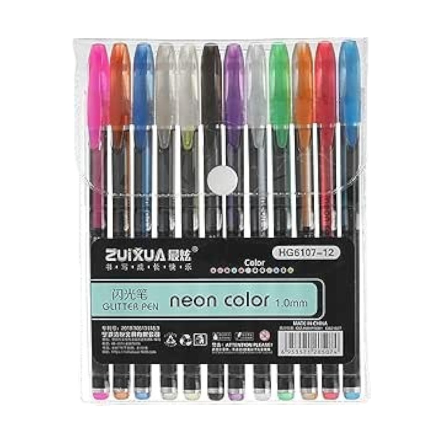 12 Tuzoo  Unique Colors (No Duplicates) Gel Pens