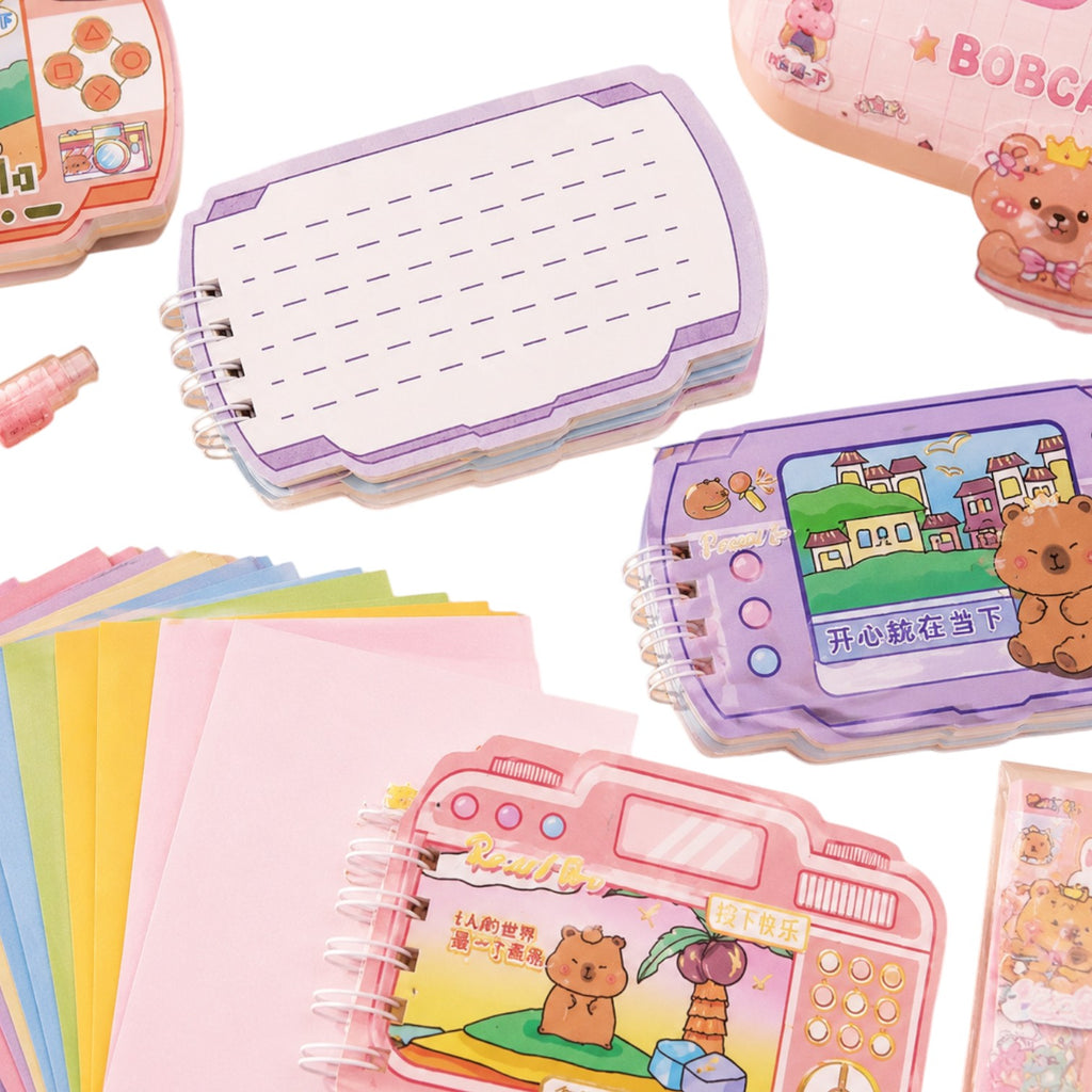 Camera Shape Mini Notebook Colored Paper