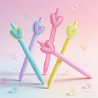 Pastel Heart Gel Pen - 1 Pen + 1 Refill