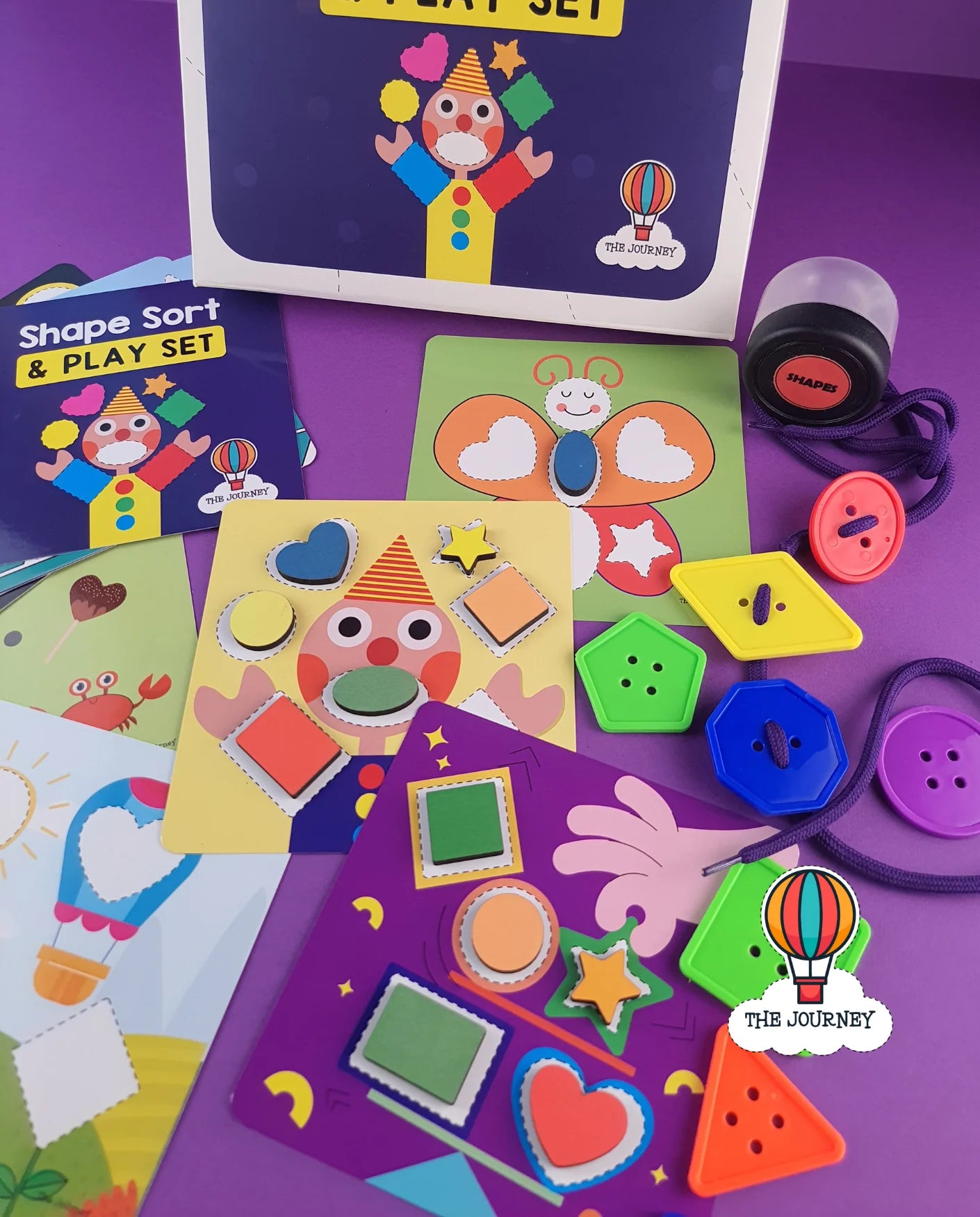Shape Sort & Play Set (without Shape Flashcards)