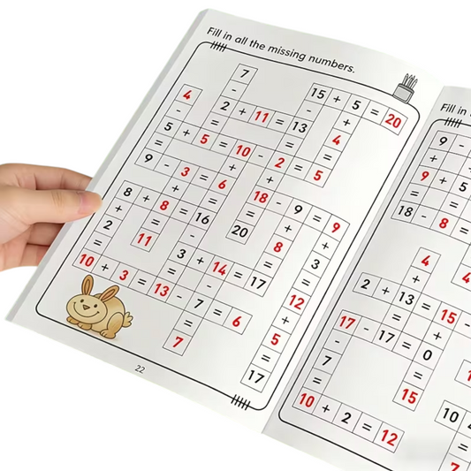 32-Page Math Addition and Subtraction Learning Book