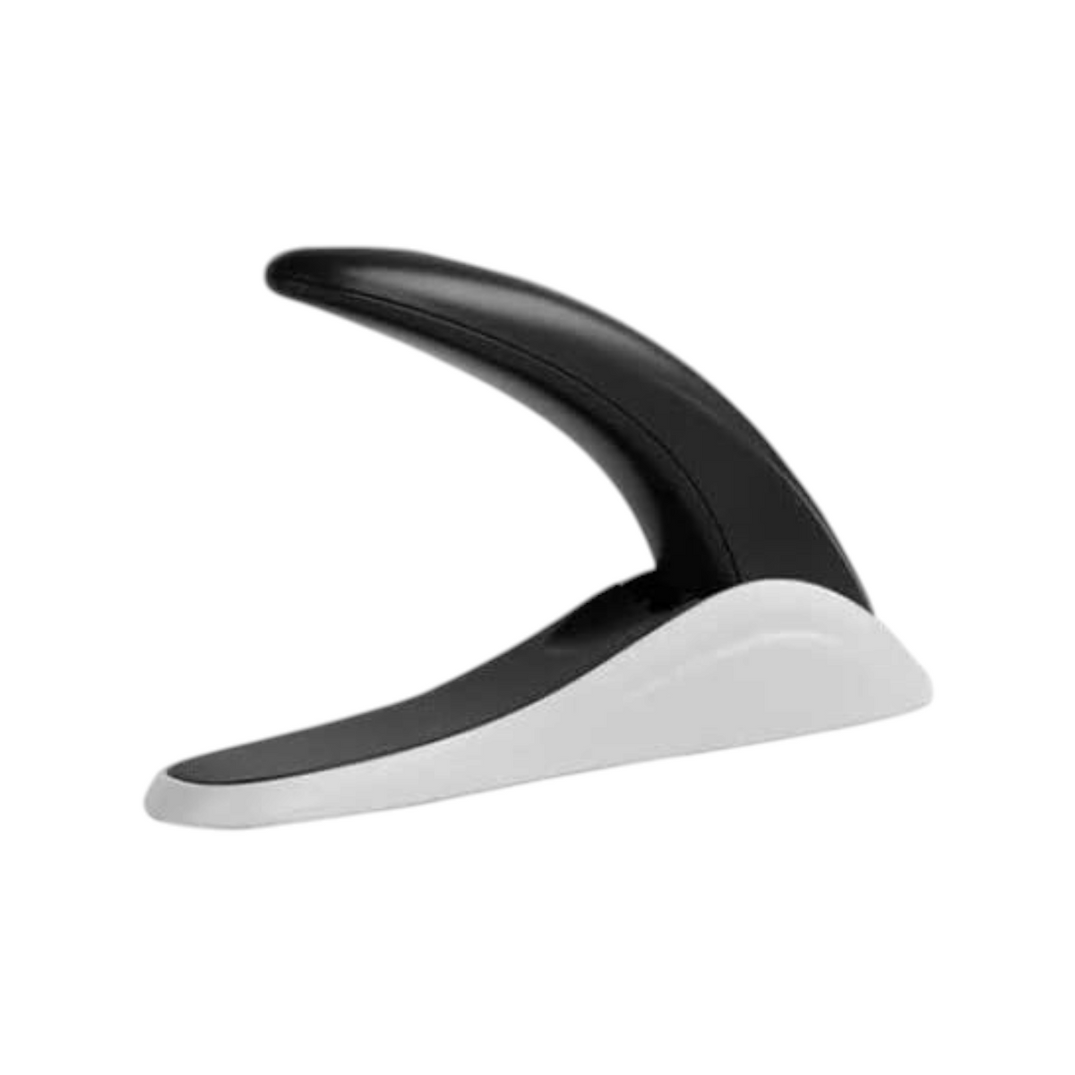 Elite Stationery House Deli 0236 heavy duty staple remover in black and white with an ergonomic curved design