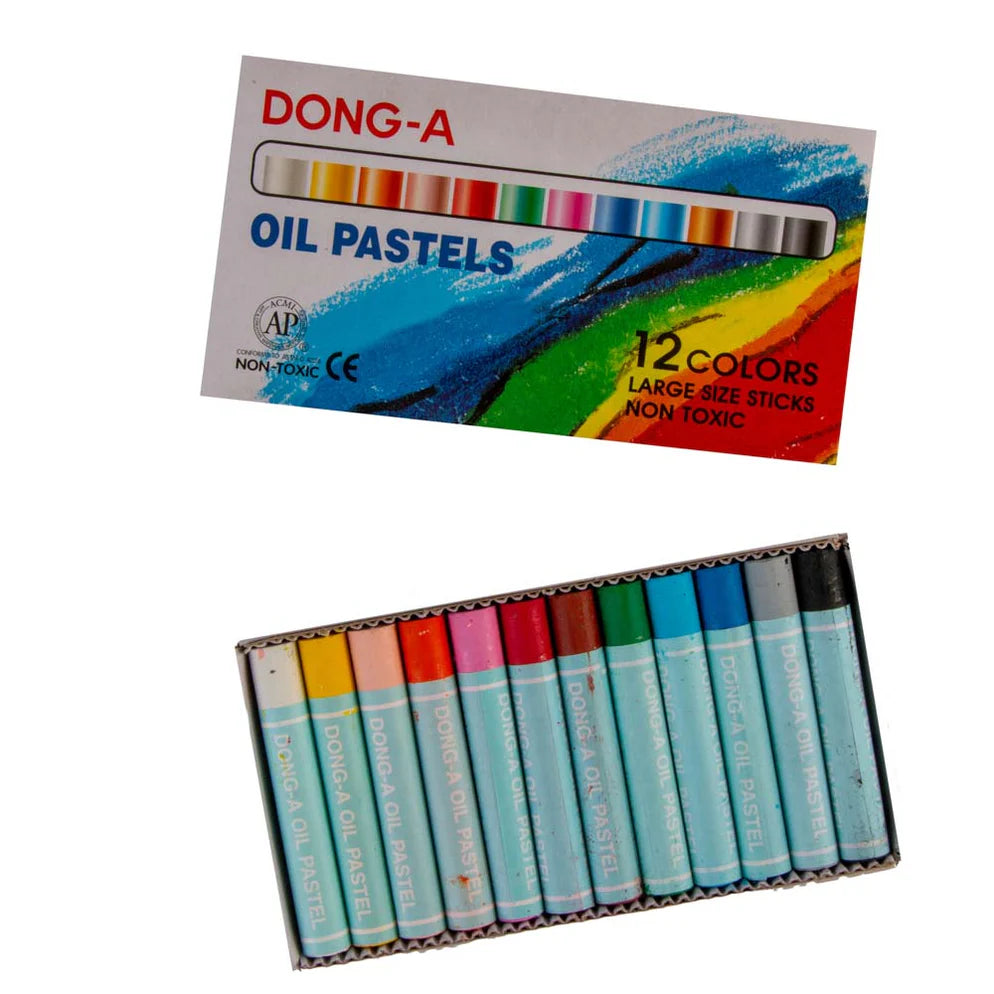 Dong-A Oil Pastels long 12 Colors