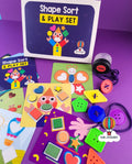 Shape Sort & Play Set (without Shape Flashcards)