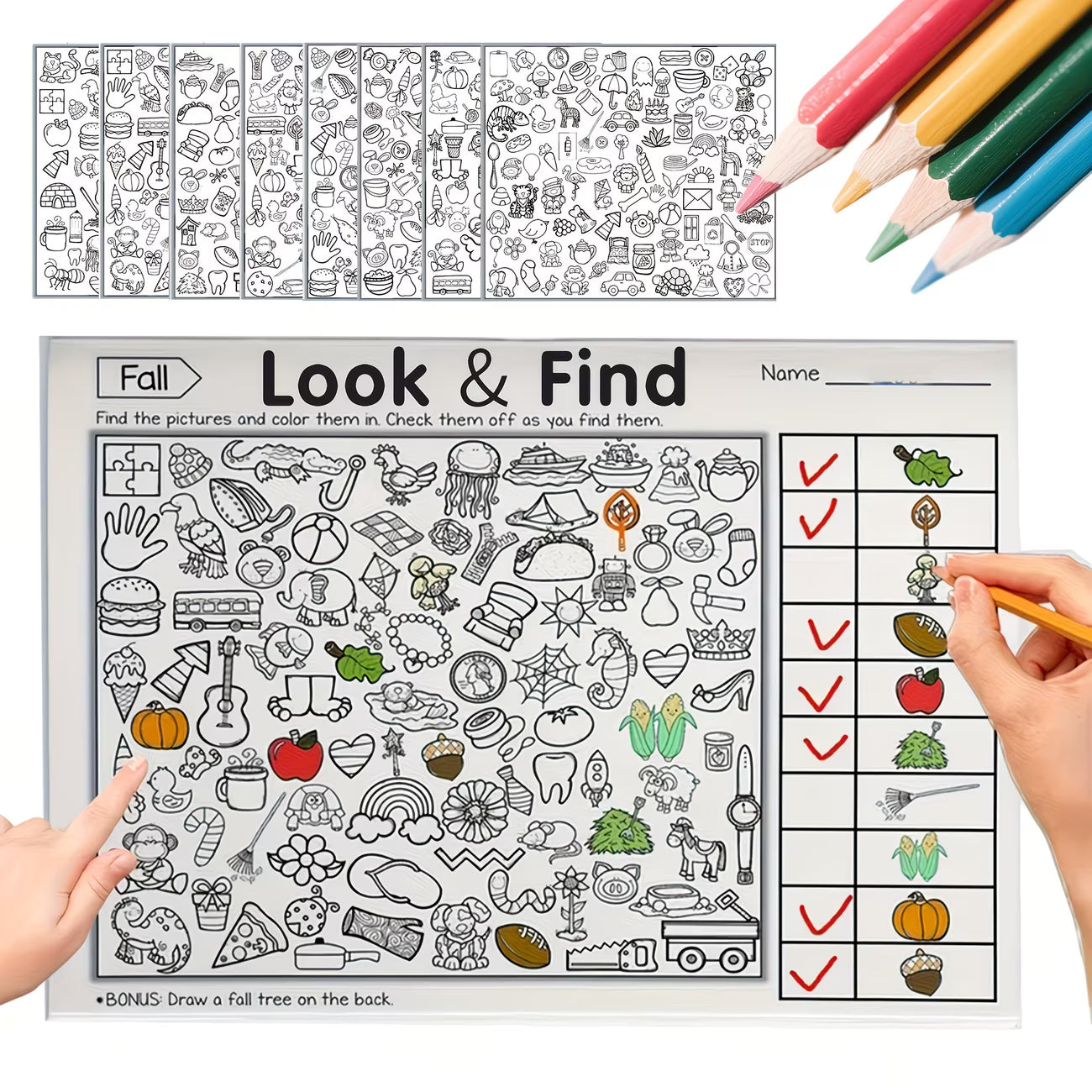 Engaging Hidden Object Book for Children, Explore And Discover - 32 Pages