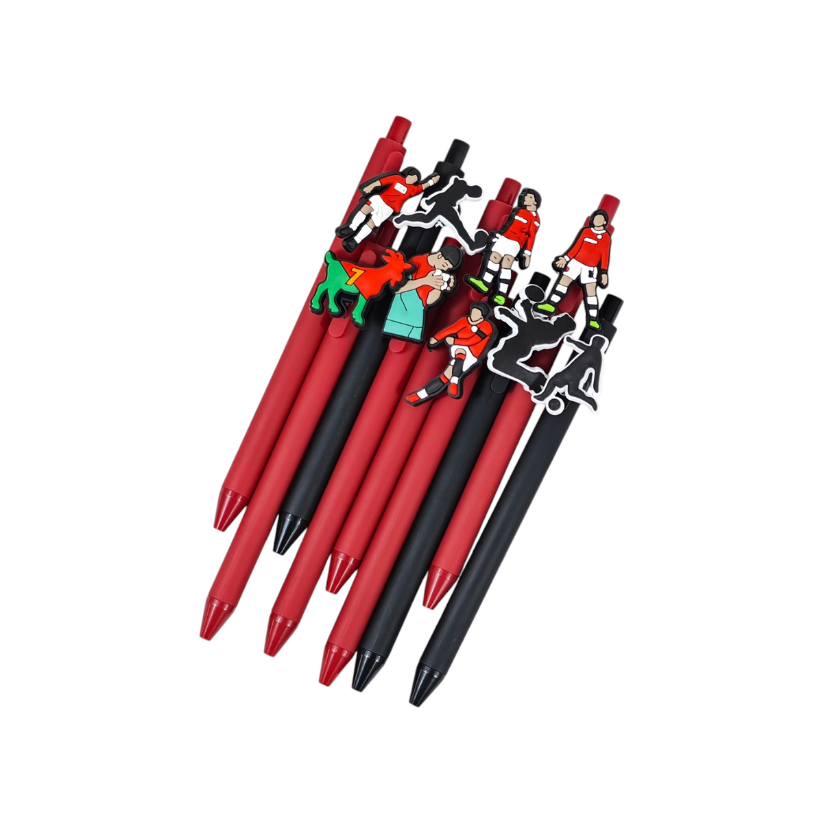 Football Sports Series Retractable Ballpoint Pens with Black Ink