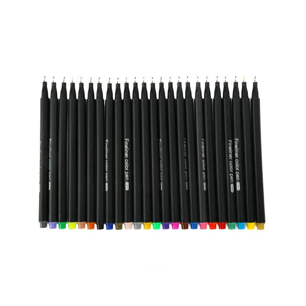 Fineliner Color Pen Set 0.4mm 12 & 24 Pens