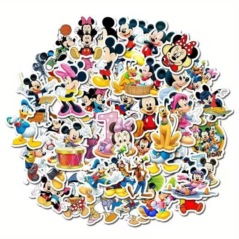 25 Vinyl Stickers -  Official Disney Mickey Mouse Series