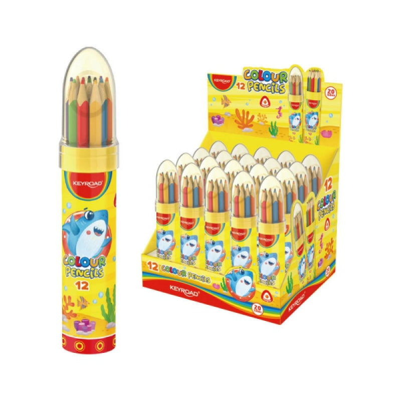 Keyroad 24 triangle coloring pencil in rocket bottle (Copy)