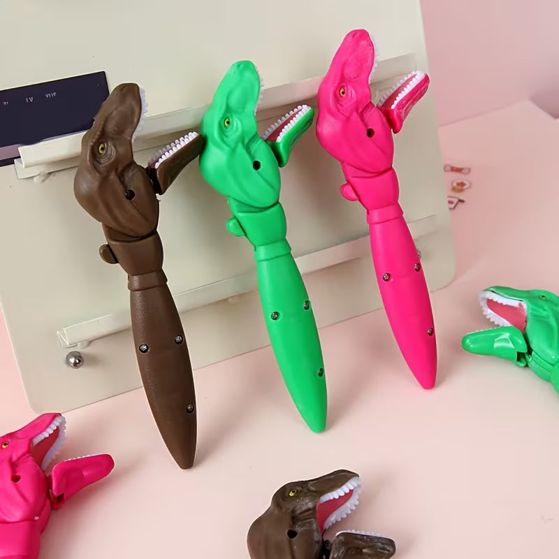 Big-Mouthed Dinosaur, Fun Office And School Stationery, 1 Pen