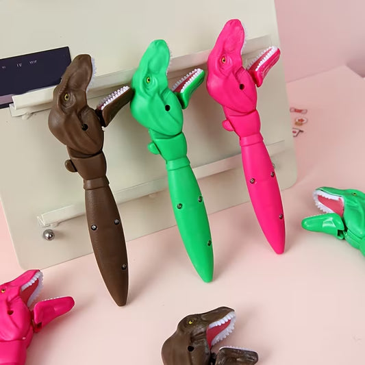 Big-Mouthed Dinosaur, Fun Office And School Stationery, 1 Pen