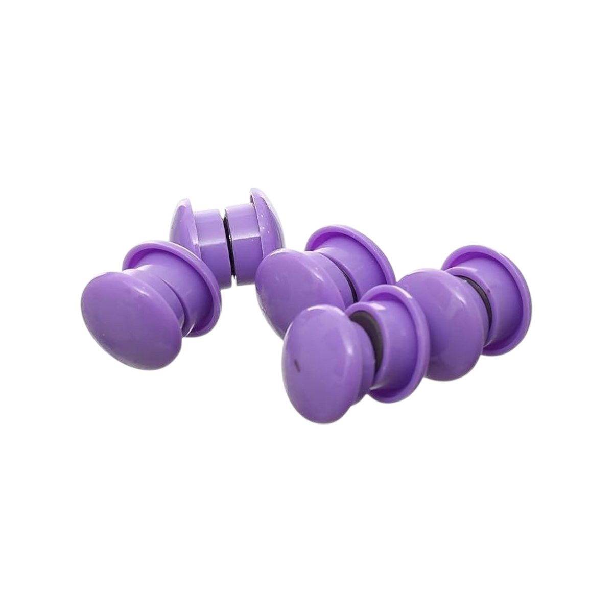 Elite Stationery House Beifa purple round whiteboard magnets, 2 cm diameter plastic magnetic pins for office use