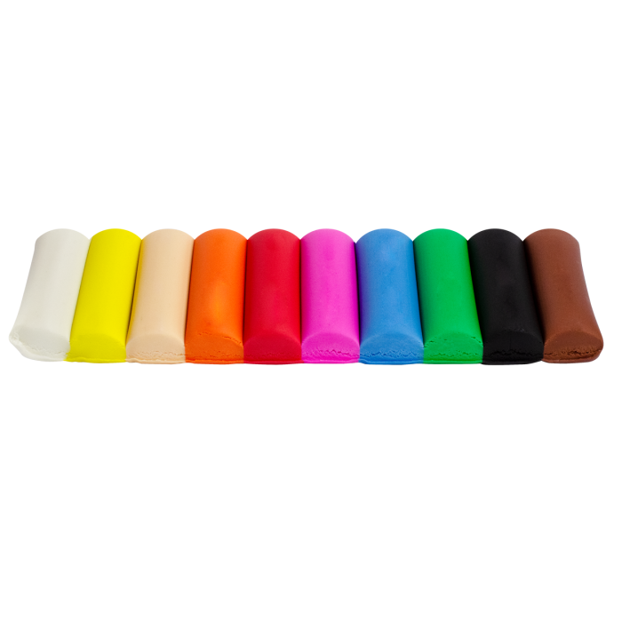 Kores Plastilina Modelling Clay 20g x 10 Bright Colors - 200g