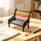 1pc 3D Printed Creative Mini Stool-Shaped Pencil Holder