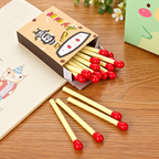 Matchstick-Shaped Ballpoint Pen, Blue Ink Mini Pocket Pen - 1 Pen
