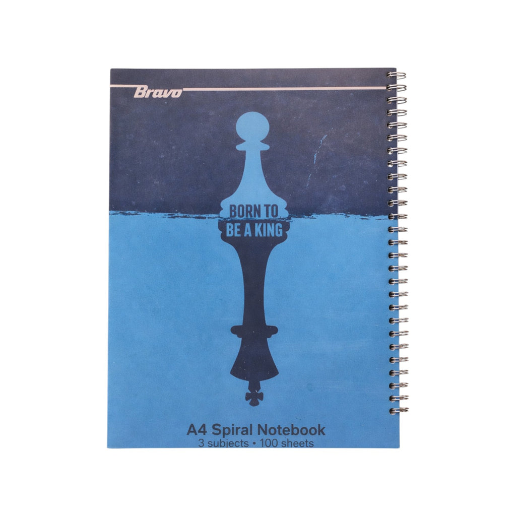 80 Sheets Bravo New Wired Notebook, A4 Large - 3 Subject