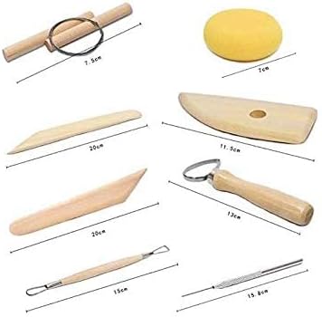 Set Of 8 Pieces Of Clay Wax Pottery Tool Kit