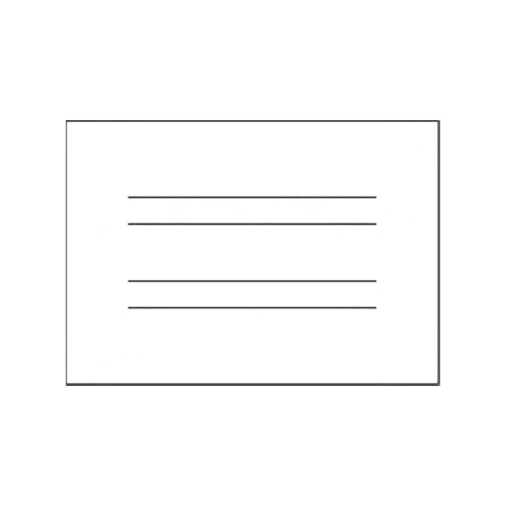 80 Sheets English Double Lined 16x22.5