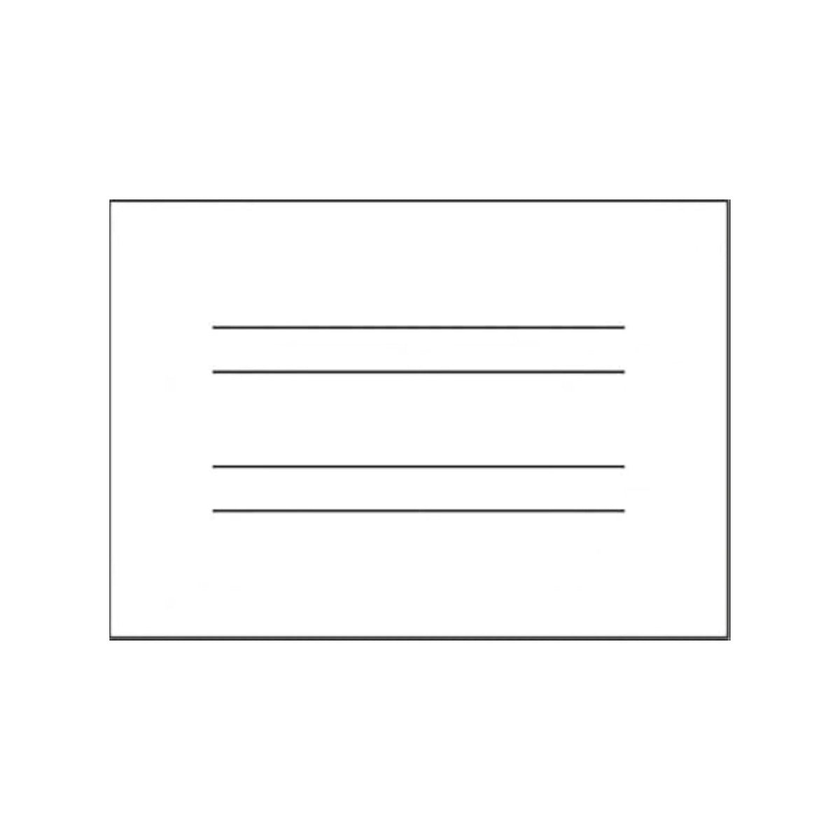 80 Sheets English Double Lined 16x22.5