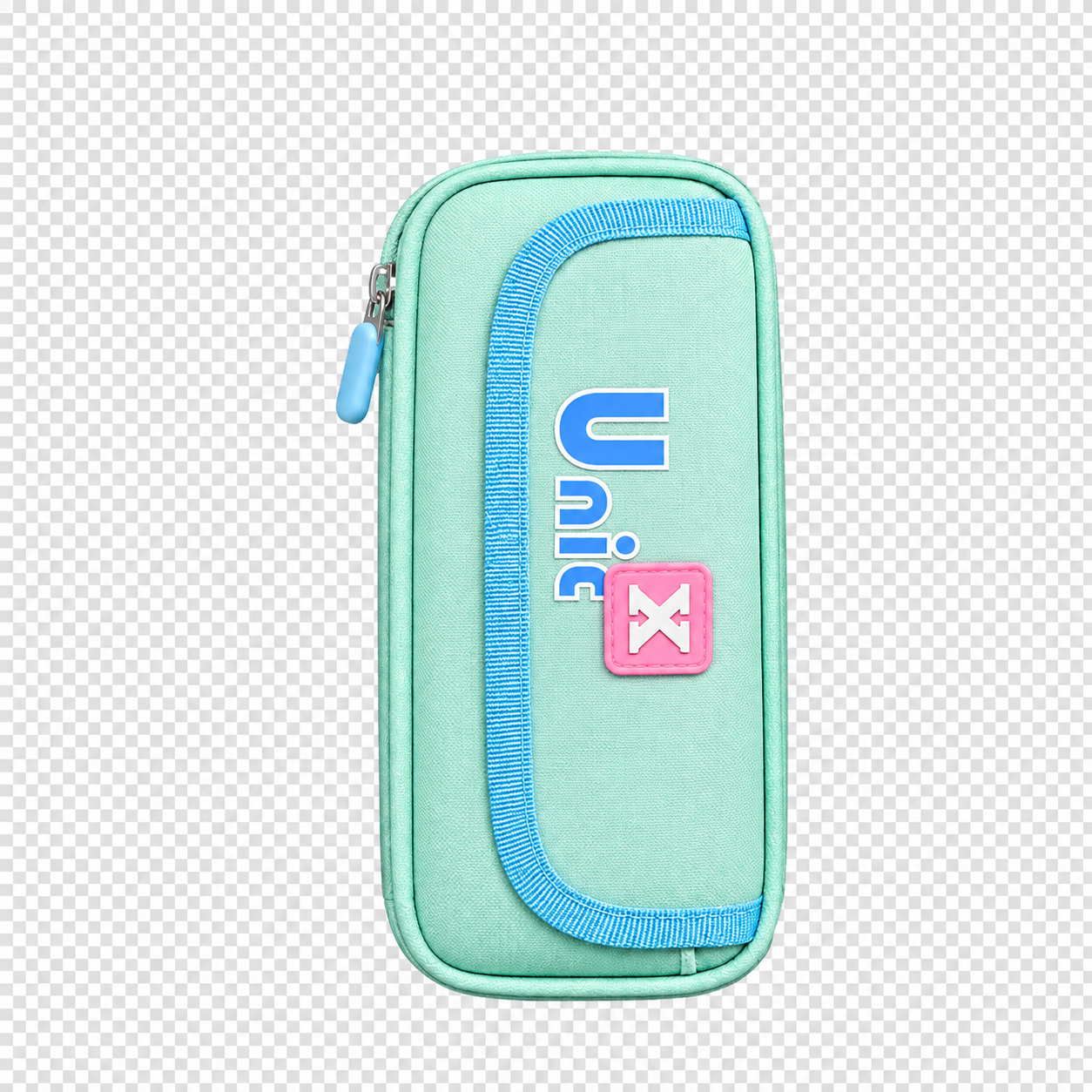 Pastel Large Capacity Pencil Case with Front Zipper