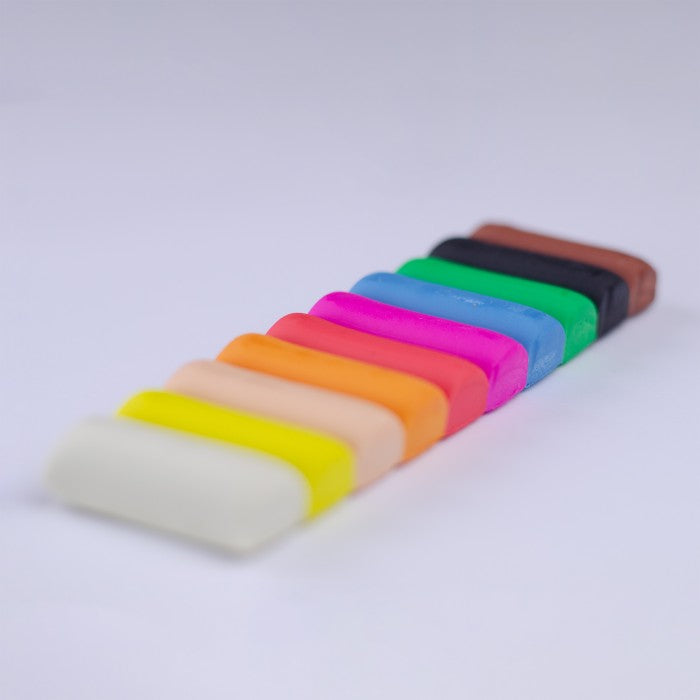 Kores Plastilina Modelling Clay 20g x 10 Bright Colors - 200g