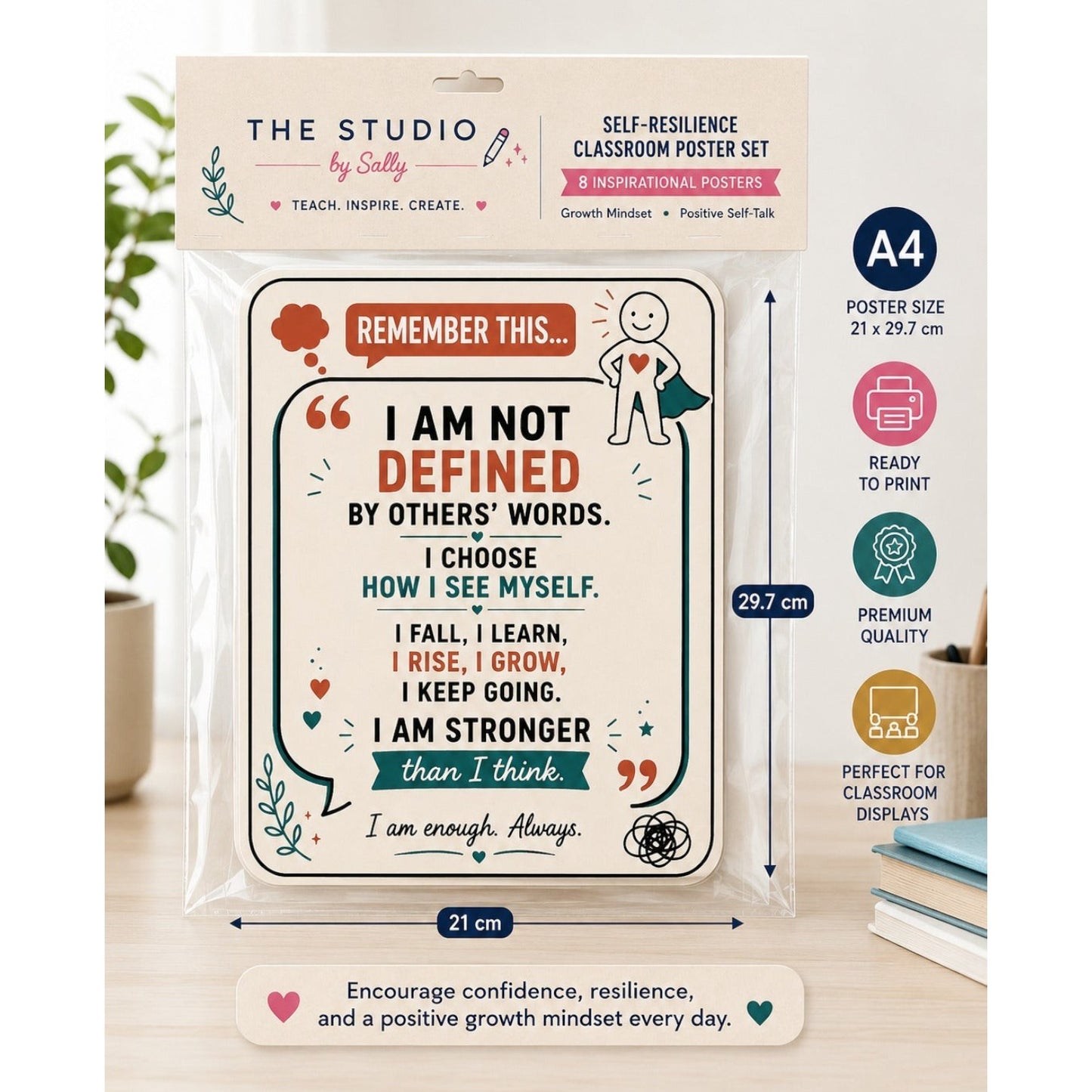 Self-Resilience Classroom Poster Set