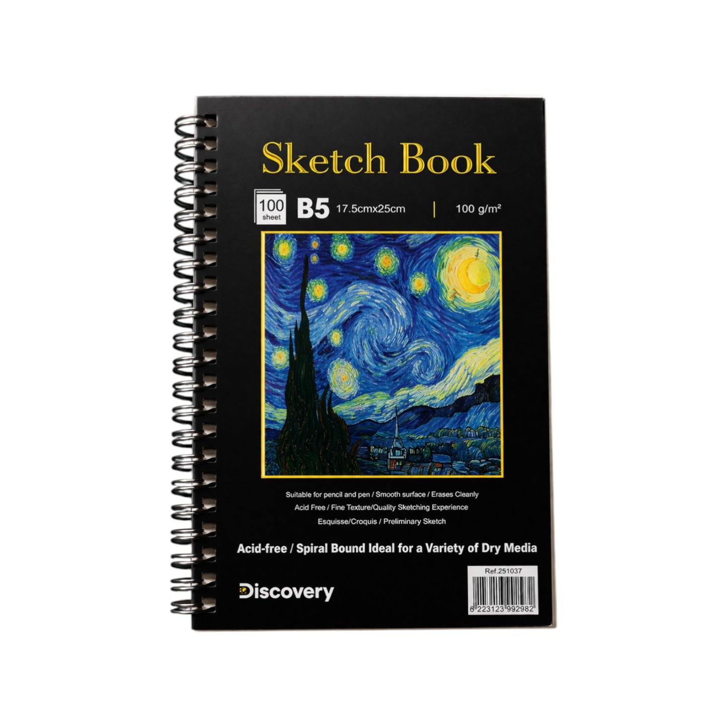 Sketch Book for Kids, Adult, Side Spiral Bound Drawing Paper Pad 100 Sheets