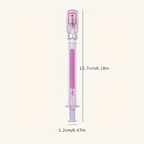 Elite Stationery House medical vaccine theme ballpoint pen in light pink with a syringe-inspired design