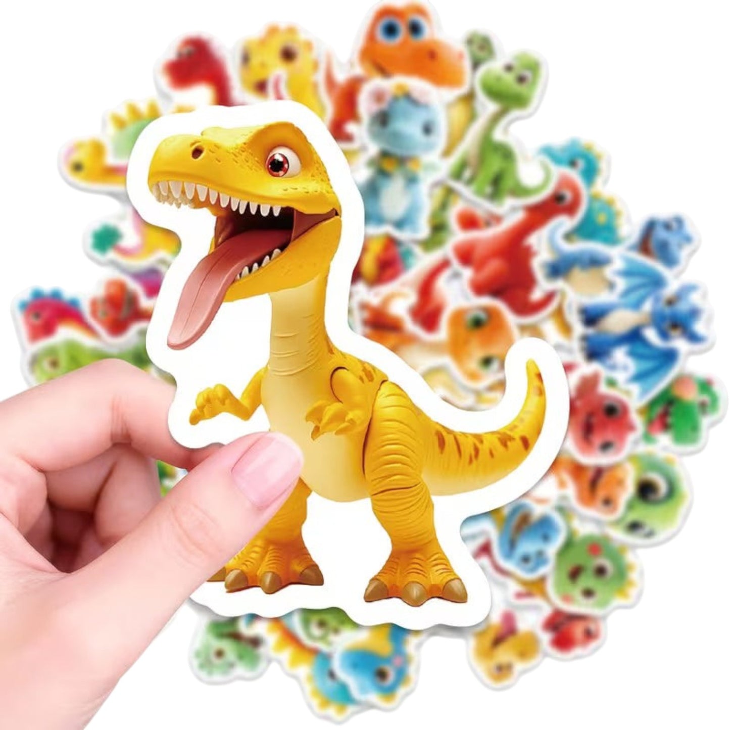 56 Dinosaur Stickers Animals Stickers - Removable, Non-Repetition Patterns 2