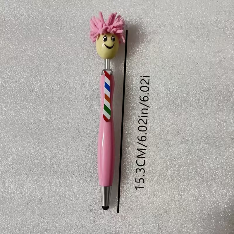 Retractable Fine Writing Tools. Made of plastic Featuring a Round Plastic Body - 1 Pen