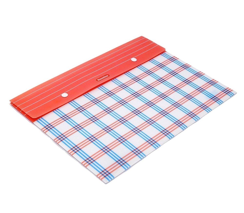 A4 Plastic Document Folder with Snap Button