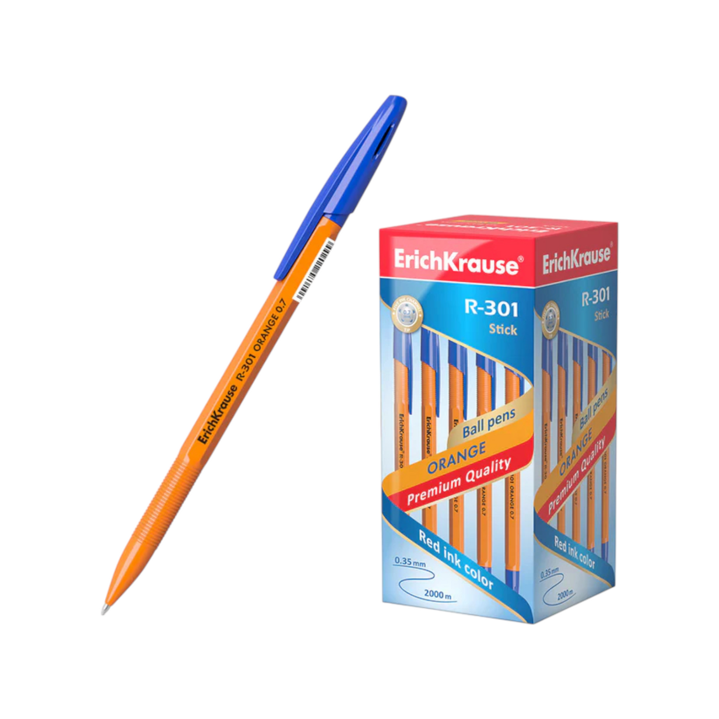 Ballpoint pen Erich Krause R-301 Stick Orange 0.7 Multicolor - 1 Pen