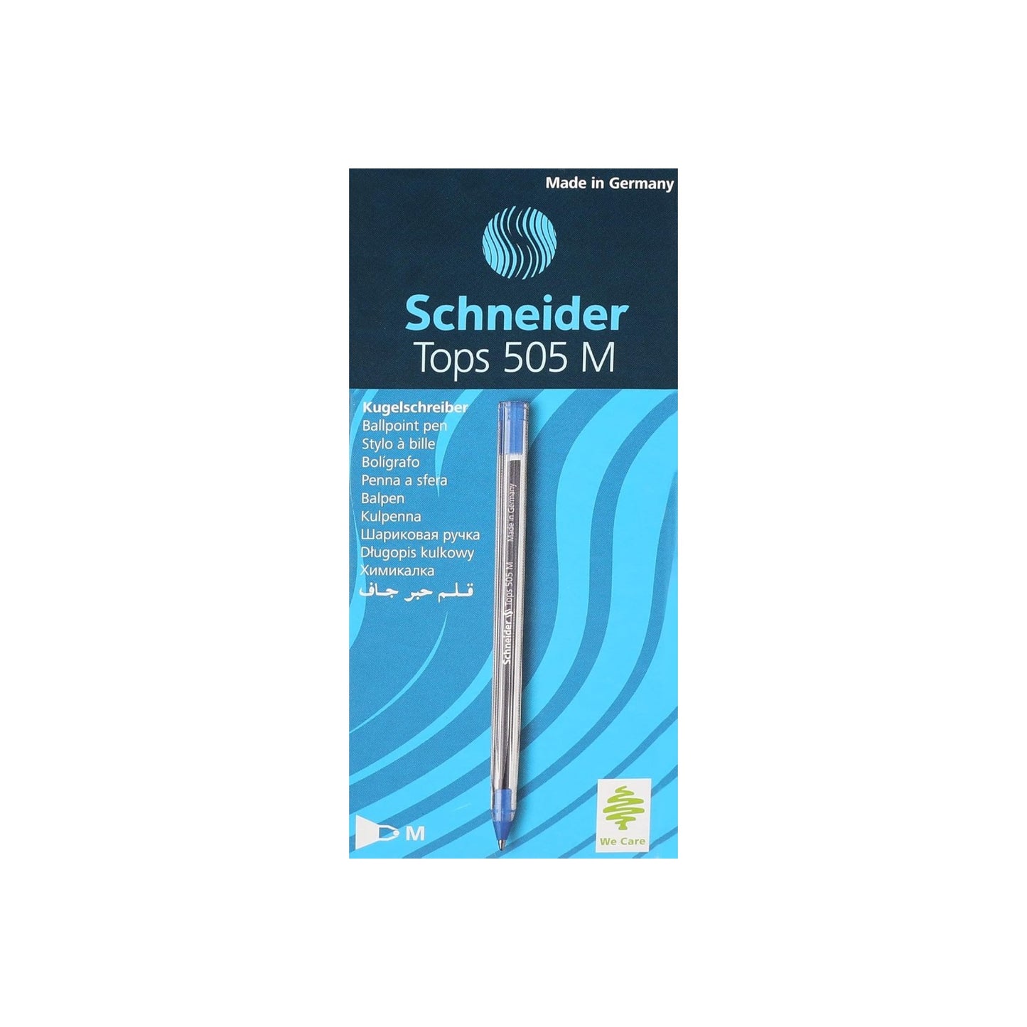 Schneider Tops 505 Ballpoint Pens, Medium Blue - 10 Pieces