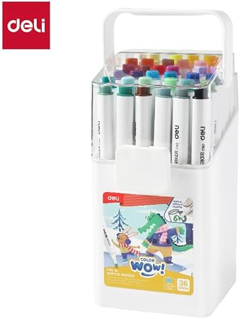 Box of  Deli Color Acrylic Markers, No. C192