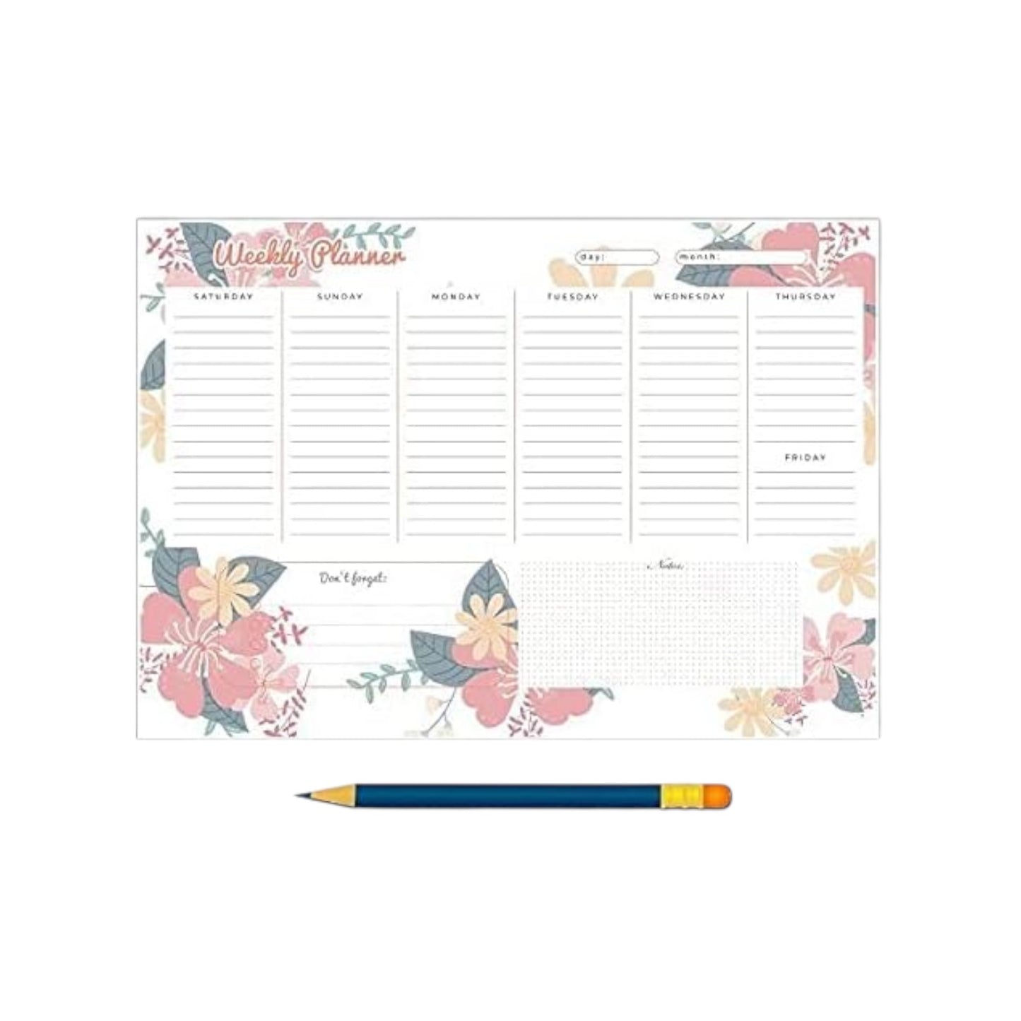 To Do Weekly Planner - A4-52 Sheets 1120