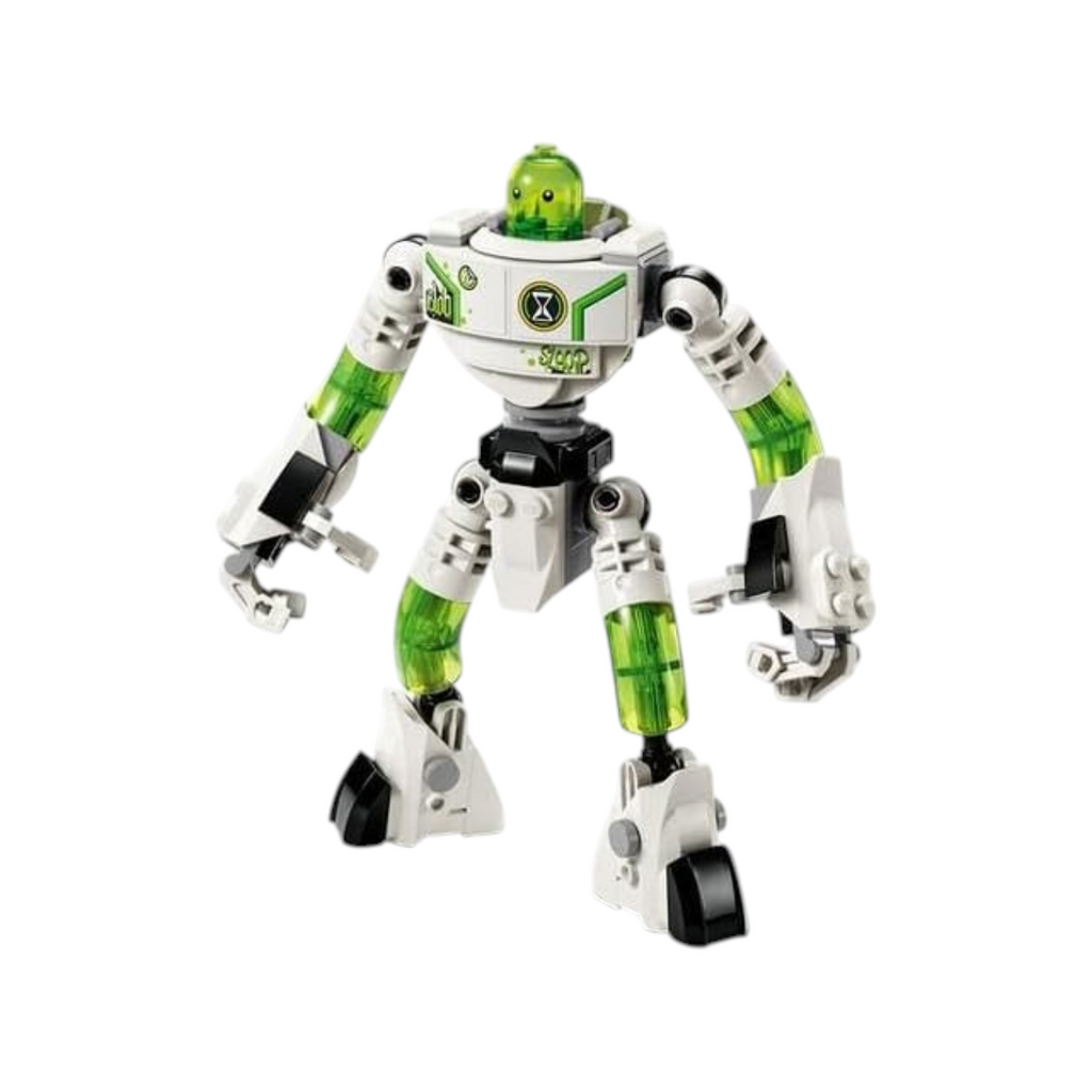 Elite Stationery House LEGO DREAMZzz Mateo and Z-Blob the Robot building set featuring a posable white and green mech
