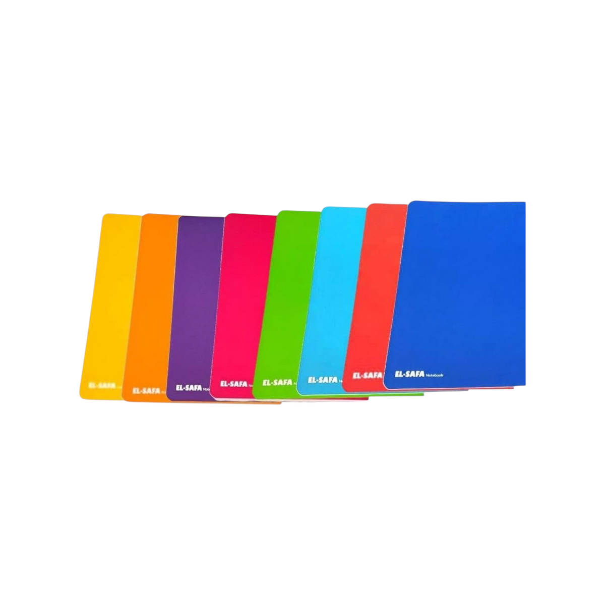 Elite Stationery House A4 squared notebooks in a vibrant rainbow assortment of 80-sheet covers