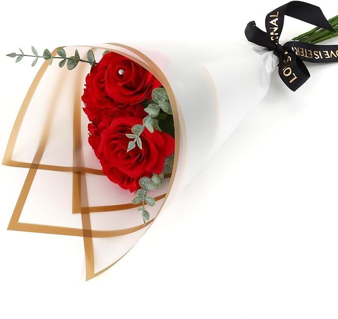 Flower Wrapping Paper, 1 Sheet - Waterproof - 1 Sheet